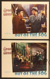 7g634 OUT OF THE FOG 4 LCs '41 directed by Anatole Litvak, Ida Lupino & John Garfield!