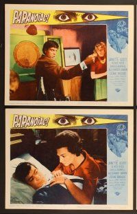 7g283 PARANOIAC 8 LCs '63 Oliver Reed & Janette Scott, Sheila Burrell!
