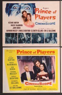 7g296 PRINCE OF PLAYERS 8 LCs '55 Richard Burton as Edwin Booth, perhaps greatest stage actor ever!