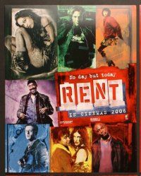 7g007 RENT 10 int'l advance LCs '05 Anthony Rapp, Adam Pascal, Rosario Dawson, Broadway musical!
