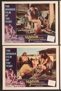 7g325 SAMSON & THE 7 MIRACLES OF THE WORLD 8 LCs '62 Maciste Alla Corte Del Gran Khan, Gordon Scott