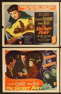 7g335 SECRET FURY 8 LCs '50 Claudette Colbert, Robert Ryan, directed by Mel Ferrer!