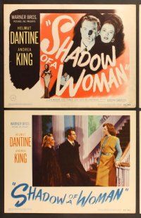 7g345 SHADOW OF A WOMAN 8 LCs '46 pretty Andrea King is in love with psychopathic Helmut Dantine!