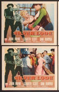 7g352 SILVER LODE 8 LCs '54 cowboy John Payne, sexy Lizabeth Scott, Dan Duryea!