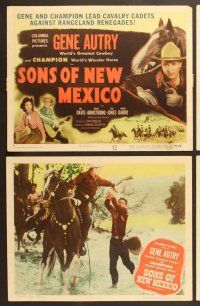 7g362 SONS OF NEW MEXICO 8 LCs '49 Gene Autry with Champion, Gail Davis, Dick Jones!