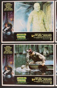 7g387 SWAMP THING 8 LCs '82 Wes Craven, Dick Durock as the monster, Adrienne Barbeau!