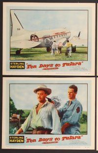 7g511 TEN DAYS TO TULARA 7 LCs '58 fugitive Sterling Hayden & Grace Raynor chased across S. America