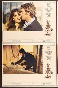 7g399 THIEF WHO CAME TO DINNER 8 style B LCs '73 Ryan O'Neal, Jacqueline Bisset!