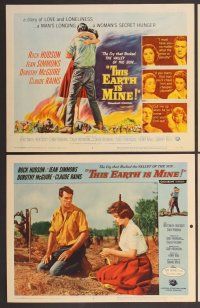 7g400 THIS EARTH IS MINE 8 LCs '59 Rock Hudson, Jean Simmons, Dorothy McGuire, Claude Rains!
