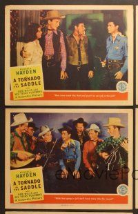 7g606 TORNADO IN THE SADDLE 5 LCs '42 Russell Hayden western, Dub Taylor, Alma Carroll!