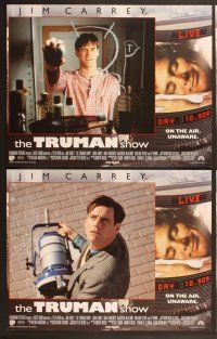 7g416 TRUMAN SHOW 8 int'l LCs '98 Jim Carrey, Ed Harris, Laura Linney!