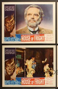 7g607 TWO FACES OF DR. JEKYLL 5 LCs '61 House of Fright, cool burning face art by Reynold Brown!