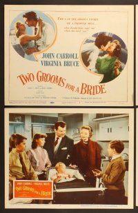 7g418 TWO GROOMS FOR A BRIDE 8 LCs '57 John Carroll, Virginia Bruce, Kay Callard!