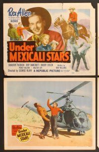 7g419 UNDER MEXICALI STARS 8 LCs '50 Rex Allen, Koko, Dorothy Patrick, helicopter!