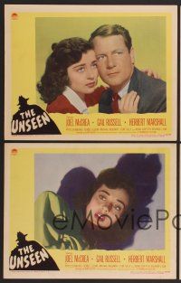 7g425 UNSEEN 8 LCs '44 Joel McCrea, Gail Russell, menace more deadly than The Uninvited!