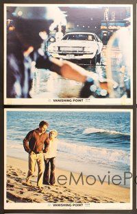 7g609 VANISHING POINT 5 LCs '71 Barry Newman, car chase cult classic, great images!