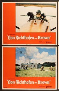 7g436 VON RICHTHOFEN & BROWN 8 LCs '71 WWI, John Phillip Law, Don Stroud, the Red Baron!