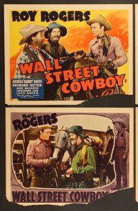 7g441 WALL STREET COWBOY 8 LCs '39 Roy Rogers, George 'Gabby' Hayes, Raymond Hatton!