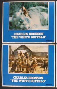 7g453 WHITE BUFFALO 8 LCs '77 cool images of Charles Bronson, Will Sampson!