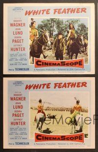 7g611 WHITE FEATHER 5 LCs '55 Robert Wagner & Native American Debra Paget!