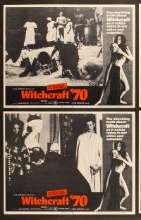 7g458 WITCHCRAFT '70 8 LCs '70 Italian horror, wild images of rituals!