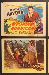 7g464 WYOMING HURRICANE 8 LCs '43 cowboy Russell Hayden, Dub Taylor, Alma Carroll!