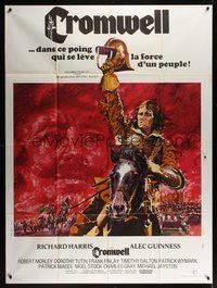 7h412 CROMWELL French 1p '70 different art of Richard Harris by Yves Thos & Rene Ferracci!
