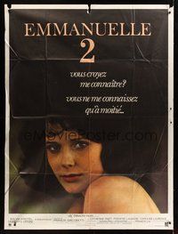 7h431 EMMANUELLE 2 THE JOYS OF A WOMAN French 1p '75 different close up of Sylvia Kristel!