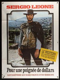 7h442 FISTFUL OF DOLLARS French 1p R80s Sergio Leone spaghetti western classic, Clint Eastwood