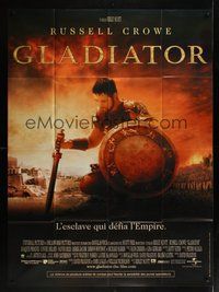 7h461 GLADIATOR French 1p '00 Russell Crowe in Ancient Rome, directed by Ridley Scott!
