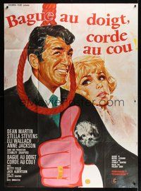 7h480 HOW TO SAVE A MARRIAGE French 1p '68 different art of Dean Martin & Stella Stevens by Landi!