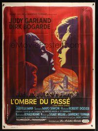 7h482 I COULD GO ON SINGING French 1p '63 different art of Judy Garland & Dirk Bogarde by Grinsson!