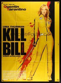 7h494 KILL BILL: VOL. 1 French 1p '03 Quentin Tarantino, full-length Uma Thurman with katana!