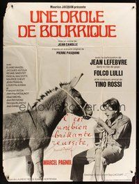 7h498 L'ANE DE ZIGLIARA French 1p '70 Une drole de bourrique, wacky image of Lefebvre with donkey!