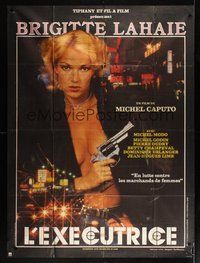 7h499 L'EXECUTRICE French 1p '86 sexy half-naked Brigitte Lahaie with gun by Goldstein!