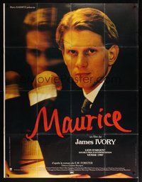 7h531 MAURICE DS French 1p '87 gay romance directed by James Ivory, produced by Ismail Merchant!