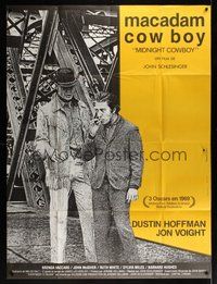 7h533 MIDNIGHT COWBOY French 1p R80s Dustin Hoffman, Jon Voight, John Schlesinger classic!