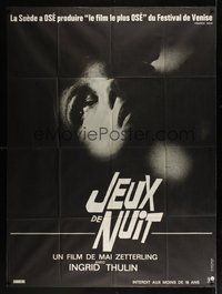 7h546 NIGHT GAMES French 1p '66 Nattlek, Mai Zetterling Swedish sexploitation movie!