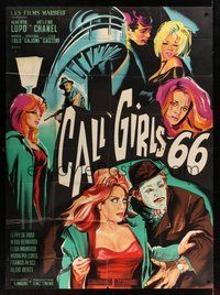7h549 NIGHT OF VIOLENCE French 1p '65 Roberto Mauri's Call Girls 66, art by Constantin Belinsky!