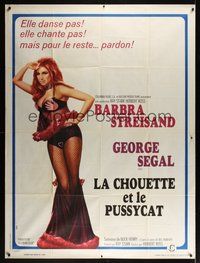 7h558 OWL & THE PUSSYCAT French 1p '70 sexiest Barbra Streisand, no longer a story for children!