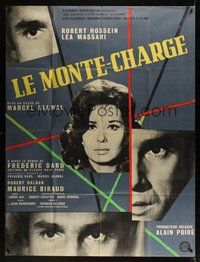 7h562 PARIS PICK-UP style B French 1p '63 Le Monte-Charge, a night of romance, a horror-filled dawn!