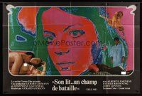 7h018 TELL ME French 31x47 '70 Gerhard Ammann French sexploitation movie, cool art + naked women!
