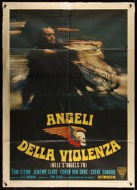 7h105 HELL'S ANGELS '69 Italian 1p '70 biker gang in the rumble that rocked Las Vegas, different!