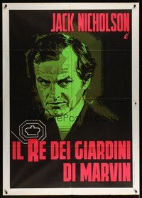 7h116 KING OF MARVIN GARDENS Italian 1p '76 Jack Nicholson, directed by Bob Rafelson, different!