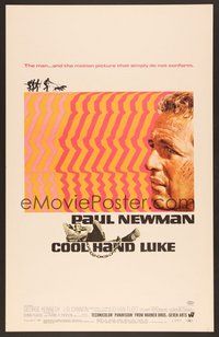 7h202 COOL HAND LUKE WC '67 Paul Newman prison escape classic, cool art by James Bama!