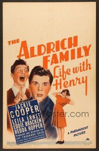 7h261 LIFE WITH HENRY WC '40 great image of Jackie Cooper as Henry Aldrich, all-American teen!
