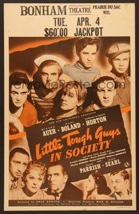 7h263 LITTLE TOUGH GUYS IN SOCIETY WC '38 great portrait of all the kids + top cast members!