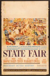 7h331 STATE FAIR WC '62 Alice Faye, Pat Boone, Rodgers & Hammerstein musical!