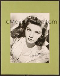 7j008 LAUREN BACALL signed 8x10 REPRO still '80s youthful portrait with come hither look!