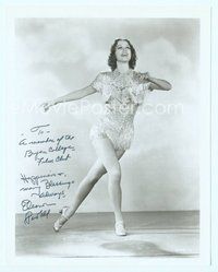 7j214 ELEANOR POWELL signed 8x10 REPRO still '70s full-length portrait of the actress dancing!